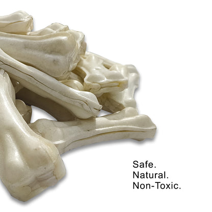 PETHOOD 4-Inch (450 gm) Rawhide Dog Chew Bones – Perfect for Small Dogs and Lasting Chewing Fun!